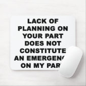 計画の欠乏 マウスパッド (マウス)