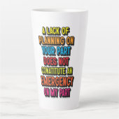 計画の欠如 カフェラテマグ (正面)