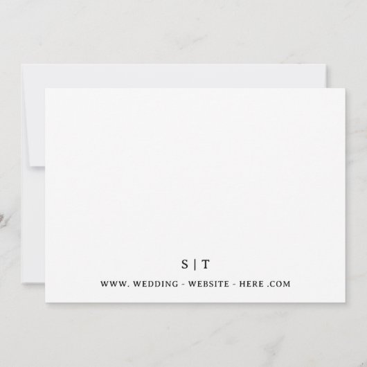 計画の発表を延期結婚する 招待状 (裏面)