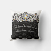 計画の装飾用クッションへの夢 クッション (裏面)