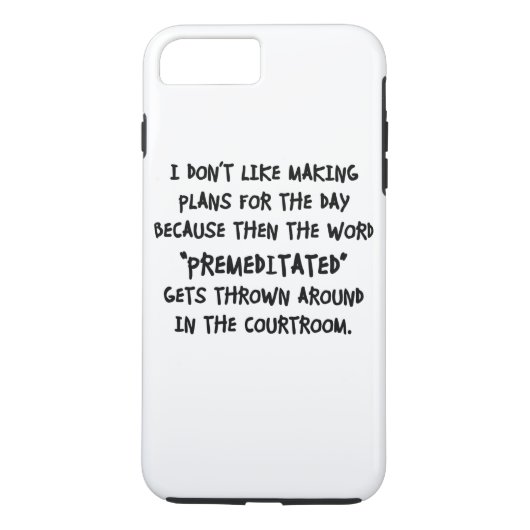 計画は立てたくない Case-Mate iPhoneケース (裏面)