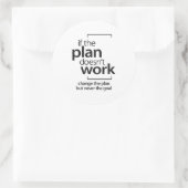 計画もしが機能しない計画を変更しないゴール ラウンドシール (バッグ)