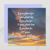 計画もしの孔子フラットカード シーズンカード (正面/裏面)