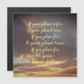 計画もしの孔子磁気カード (正面/裏面)