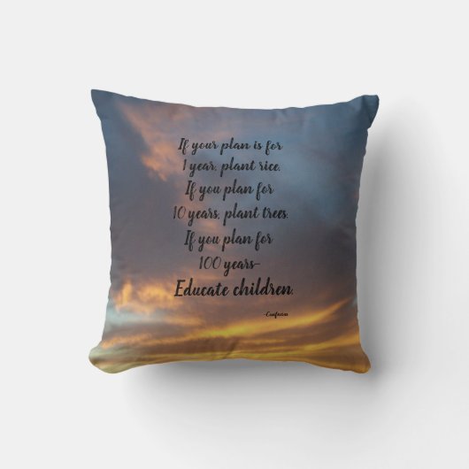 計画もしの孔子装飾用クッション クッション (正面)