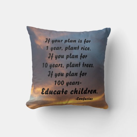 計画もしの孔子装飾用クッション クッション (正面)