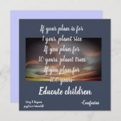 計画もしの孔子 シーズンカード (正面/裏面)