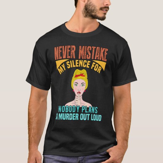 計画を声に出して言う Tシャツ (正面)