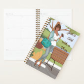 計画を持った女の子にすぎない |可愛い黒人女性デザインP プランナー手帳 (ディスプレー)