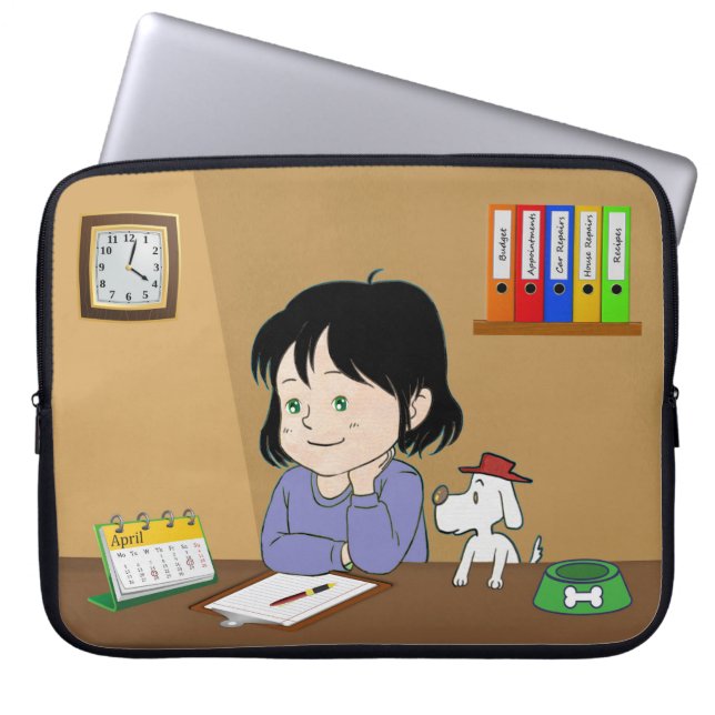 計画を立てる ラップトップスリーブ (正面)