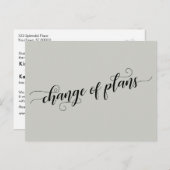 計画エレガントの変更の適用結婚延期 ポストカード (正面/裏面)