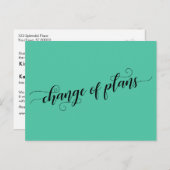 計画エレガントの変更延期結婚案 ポストカード (正面/裏面)