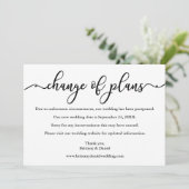 計画エレガントの書替え新日付カード セーブザデート (スタンド正面)