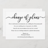 計画エレガントの書替え新日付カード セーブザデート (正面/裏面)