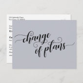 計画エレガントの青色変更が延期さ結婚れた ポストカード (正面/裏面)