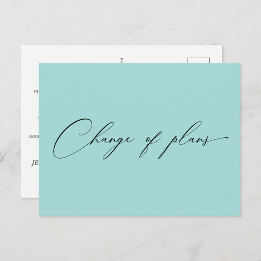 計画エレガントの非常に脚本変結婚更 ポストカード (正面/裏面)