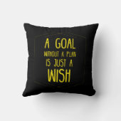 計画ゴールのない感動的引用文 クッション (裏面)