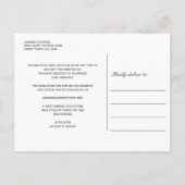 計画スペインのの海軍と赤のタイルの変更結婚 案内ポストカード (裏面)