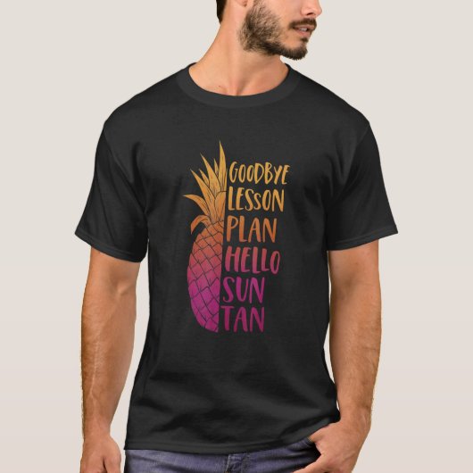 計画ハローサンタン学校の最終日先生良い Tシャツ (正面)