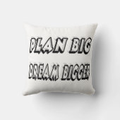 計画ビッグドリームビッグやる気を起こさせる引用文 クッション (裏面)