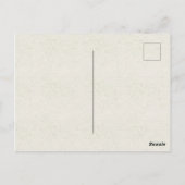 計画モダンの変更の発表 ポストカード (裏面)