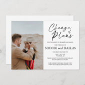 計画モダンの変更結婚予定日の再計画 (正面/裏面)