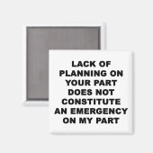 計画不足 マグネット (正面/裏面)