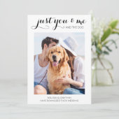 計画変更のご案内 犬との結婚式 縮小版 セーブザデート (スタンド正面)