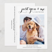 計画変更の犬たちからの結婚発表 セーブザデート (正面/裏面)