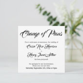 計画変更結婚カード（延期） 招待状 (スタンド正面)