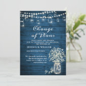 計画変更 ベイビーズブレス ストリングライト ラスティック 招待状 (スタンド正面)