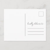 計画変更 結婚延期のお知らせ 案内ポストカード (裏面)