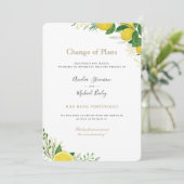 計画変更 結婚式延期のお詫び 案内状 (スタンド正面)