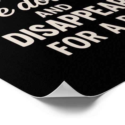 計画最高のが横になって消える。おもしろい引用文 ポスター (角)