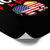 計画案がある トランプ ハリス おもしろTシャツ ポスター (角)