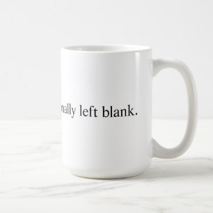 計画的に左のブランク コーヒーマグカップ