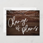 計画素朴の変更の延期結婚日 ポストカード (正面/裏面)