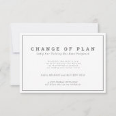 計画結婚のイベント変更が延期された景観 セーブザデート (正面)