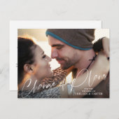 計画結婚の変更のスクリプモダント写真 ポストカード (正面/裏面)