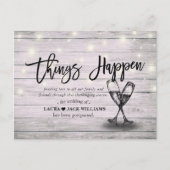 計画結婚の変更の延期処分 案内ポストカード (正面)