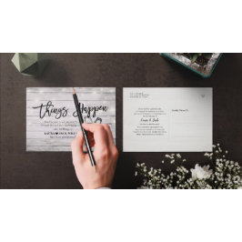 計画結婚の変更の延期処分 案内ポストカード