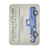 計画結婚の変更ブルートラック マグネット (縦)