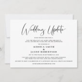 計画結婚の更新頻度の小さエレガントさ 案内状 (正面)