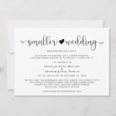 計画結婚ハートの縮小 案内状 (正面)