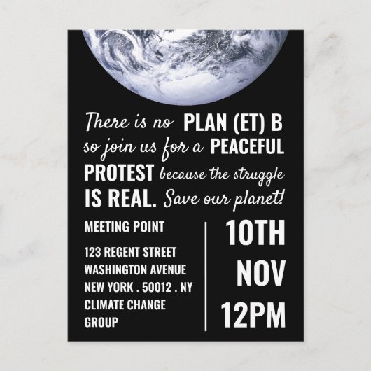 計画(et) B気候変動会議開催地招待状 ポストカード (正面)