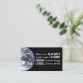 計画(et) B気候変動会議開催地招待状 名刺 (スタンド正面)