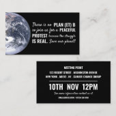 計画(et) B気候変動会議開催地招待状 名刺 (正面/裏面)