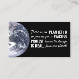 計画(et) B気候変動会議開催地招待状 名刺