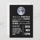 計画(et) B、気候変動会議ポイント 招待状 (正面)