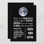 計画(et) B、気候変動会議ポイント 招待状 (正面/裏面)